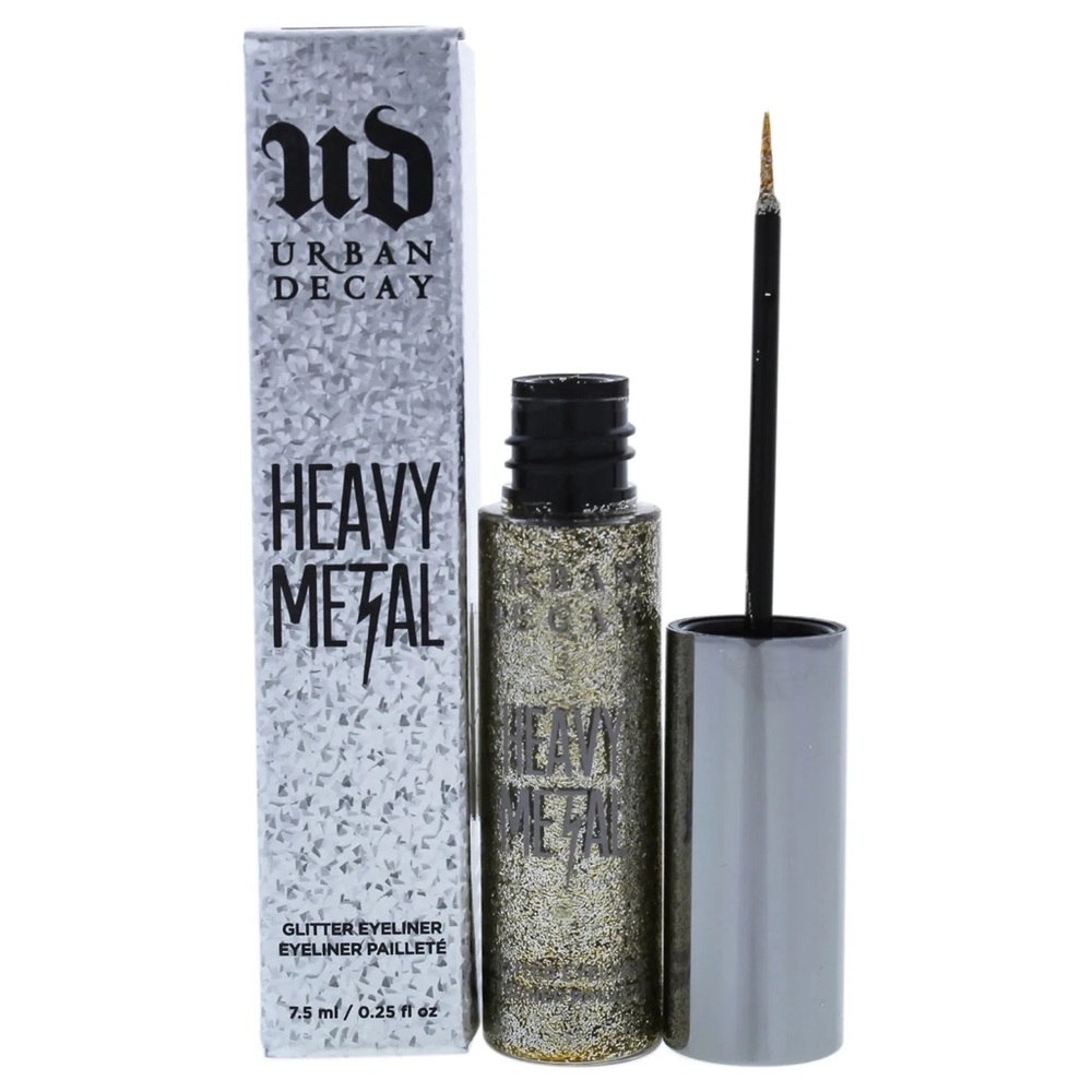 Urban Decay Heavy Metal Glitter Eyeliner Midnight Cowboy Gold Sparkle NEW IN BOX - Picture 2 of 3